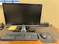 Dell 23" Computer Monitor with keyboard and mouse