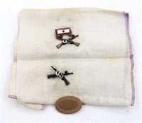 Vintage Handkerchief w/ Military Insignia