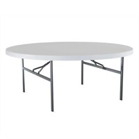LIFETIME 6-ft White Round Utility Table