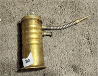 Vintage Eagle No. 66 Finger Pump Brass Oil Can