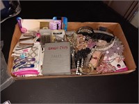 Box of hair clips and more