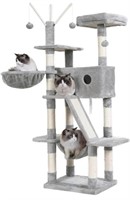 HEY-BROTHER CAT TREE, 61 INCH CAT TOWER FOR