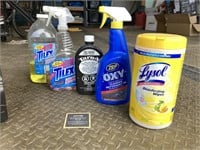 Lot of Tile, Silver, & General Cleaning Products