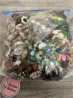 5.5 lbs of crafting jewelry see description
