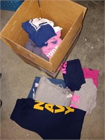 Box of women's t-shirts, sweatshirts, navy and