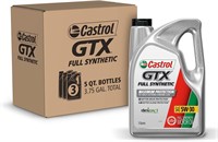 Castrol GTX 5W-30 Oil  5 Qts  3 Pack Synthetic