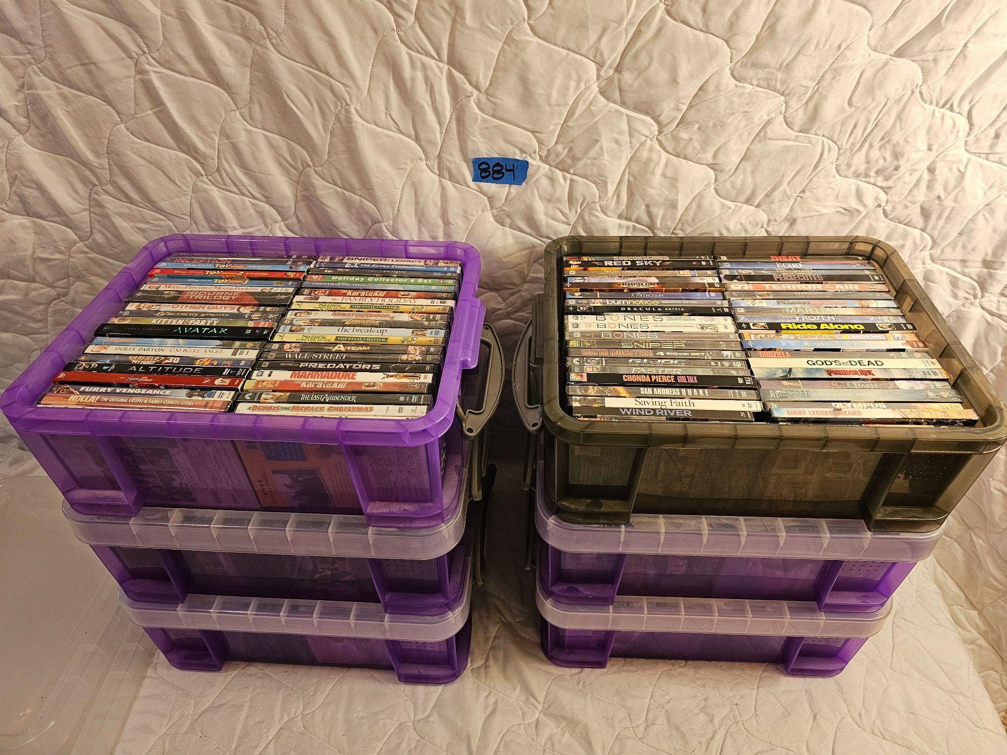 Totes of DVDs (6)