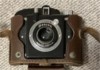 Vintage Beacon Camera In Leather Case
