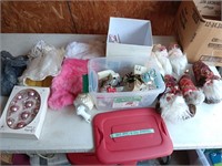 Box of Christmas, Santa Claus, heads and more.
