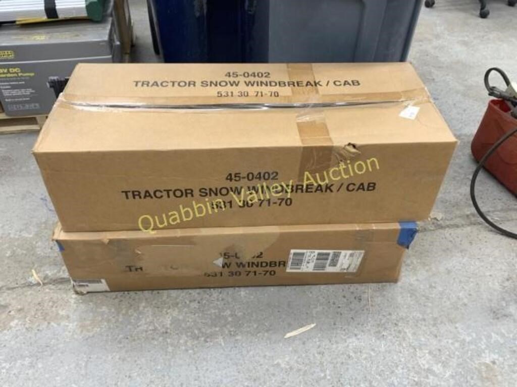 TRACTOR SNOW &  WIND BREAKER CAB