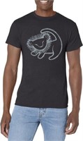 DISNEY MENS LION KING SIMBA CAVE PAINTING GRAPHIC