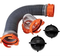 RHINO FLEX TOTE 3 FOOT TANK SEWER HOSE KIT WITH