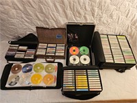 Case Lot full of CDs and Tapes (6)