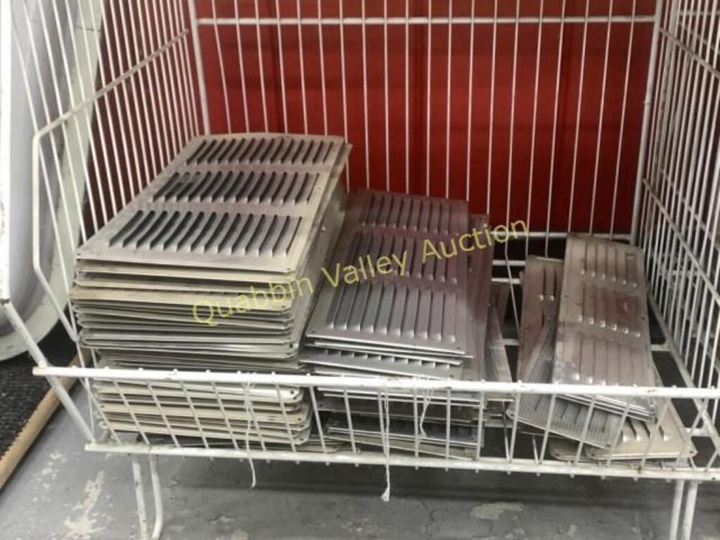 LARGE LOT OF ALUMINUM VENTS WITH SCREENS