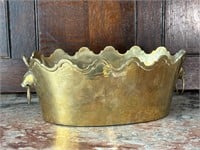Mottahedah Brass Lion Head Bowl