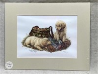 Signed Print - Dogs with Duck
