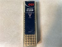 CCI 22 LR Ammo, 77 Rounds Hollow Point