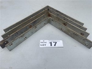 Steel shelf brackets, 250 x 300mm Set of 4