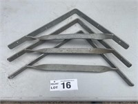 Steel shelf brackets, 300 x 350mm/ 3 of.