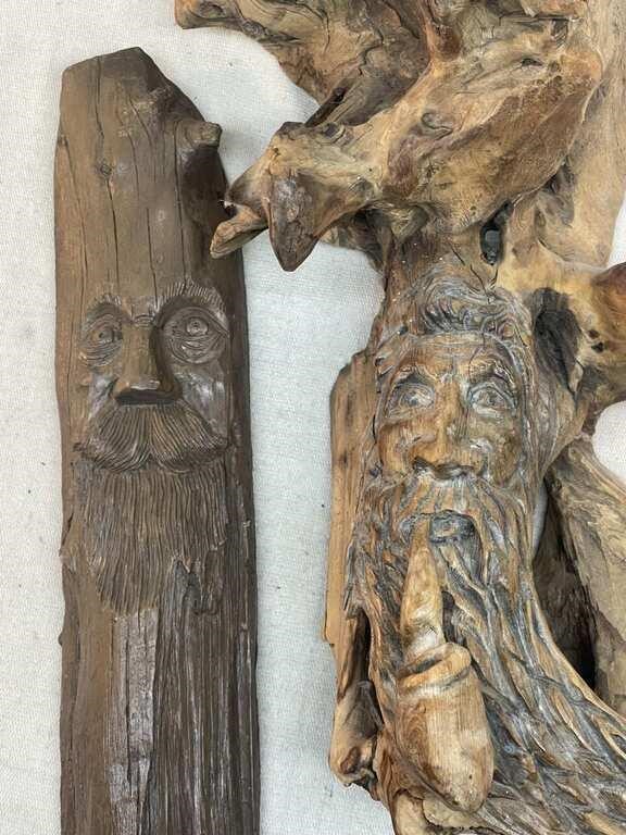 Wood Carved Faces