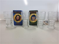 4 Lord Of the Rings Collector Glasses