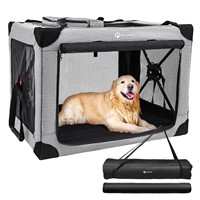 MIU COLOR Portable Quick Set-up Dog Crate for Larg