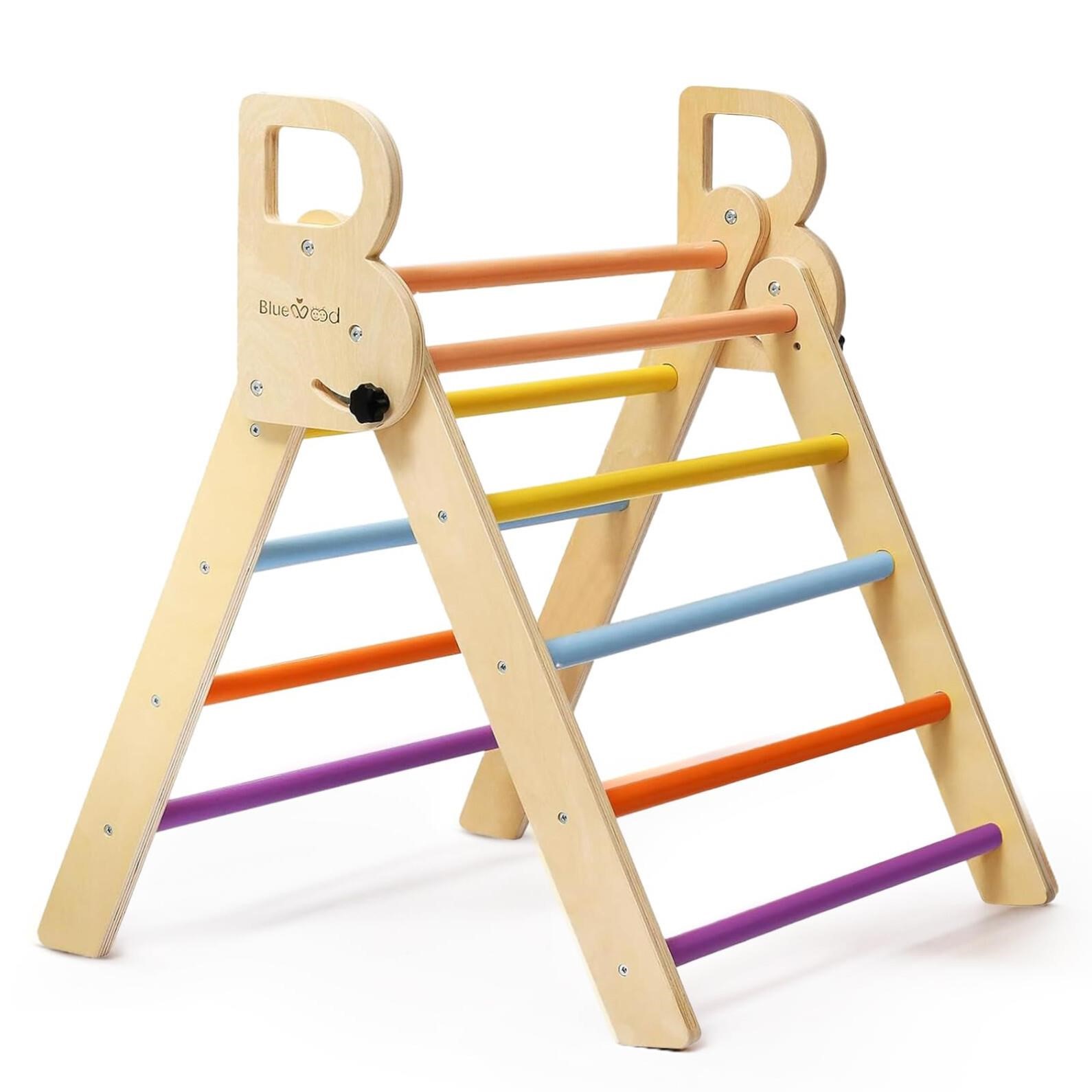 BlueWood Flodable Triangle Ladder Climbing Toy for