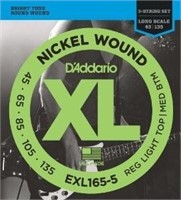 D'Addario EXL165-5 Nickel Wound Bass Guitar Str...
