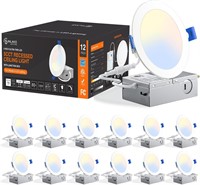 SunLake 12pk Ultra-Thin 4in LED Light 5CCT
