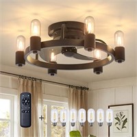Amico Ceiling Fans with Lights, Low Profile Ceilin