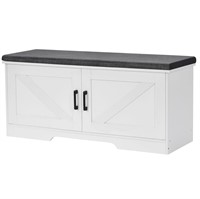 HOMSHO 2-Tier Storage Bench,Shoe Bench with Padded