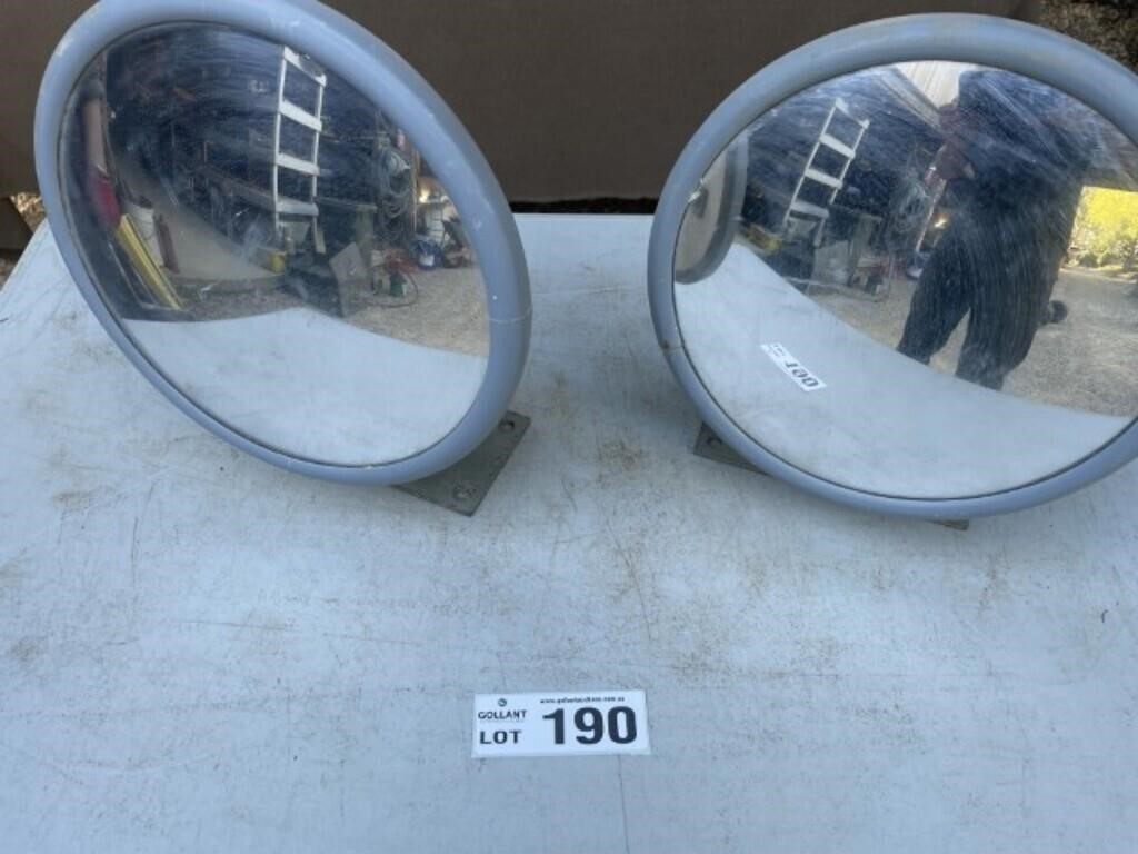 Adjustable convex site safety mirrors. 300D. 2 of