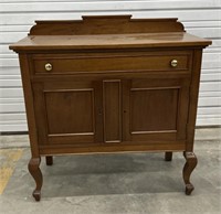 (U) Wooden Buffet Table/Server Bar With Drawer