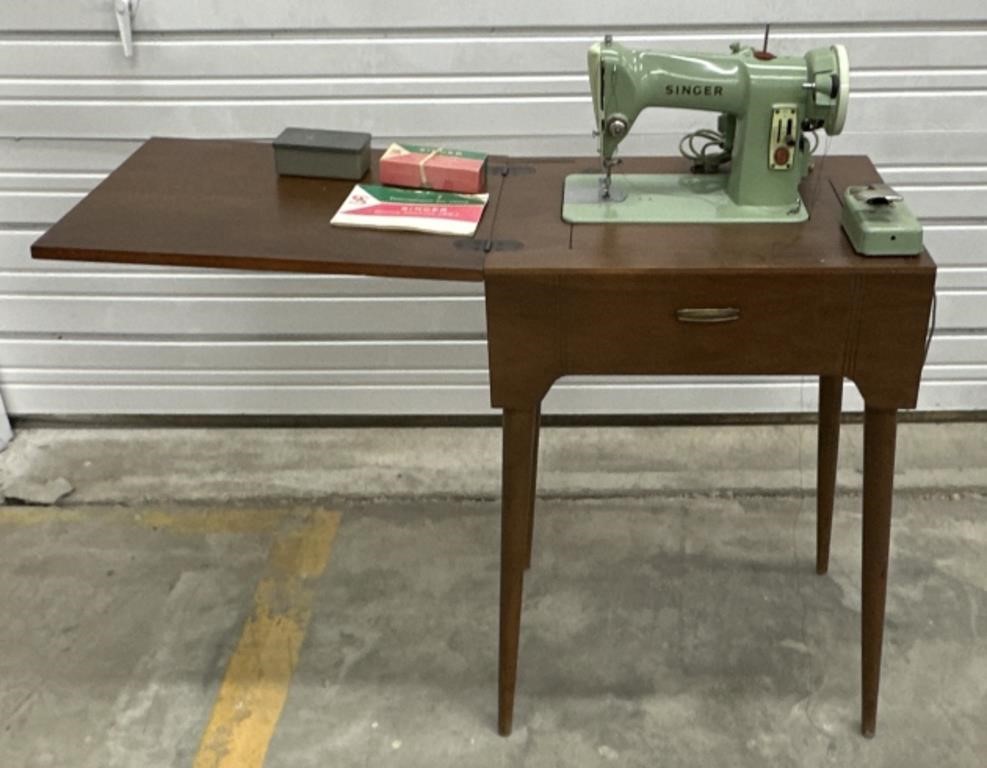 (AB) Sewing Table Including Singer Sewing Machine