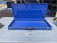 Metal parts storage box, 625 x 305 x 60mm