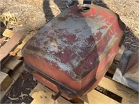 Tractor fuel tank. Massey Ferguson red.