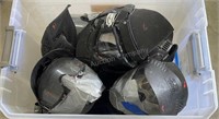 Tote Full of Paintball Masks, No Shipping