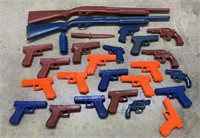 Many Plastic Training Guns