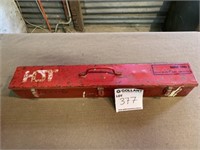 Red steel tool box 700x105x100