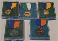 5 School Ribbon and Medal