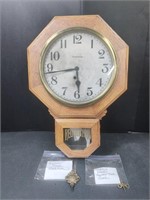(U) Ingraham Drop Octagon Wall Clock

Includes