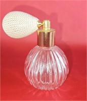Glass Perfume Bottle w/ Atomizer 3 1/4"