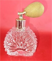 Glass Perfume Bottle w/ Atomizer 3 1/2"