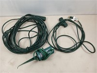 8 ft, 15 ft, 50 ft extension cords with three ways