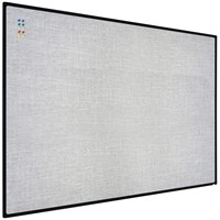 JILoffice Cork Linen Bulletin Board 48 X 36 Inch (