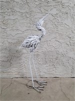 Metal  Bird Statue 43in Tall