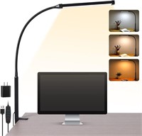 Voncerus LED Desk lamp with Clamp, Eye-Caring Clip