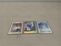 Three autographed baseball cards Doug Davis,