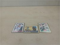 Three autographed baseball cards Jim thome,