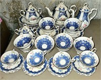 Kunst Kronach Blue and White Tea Set